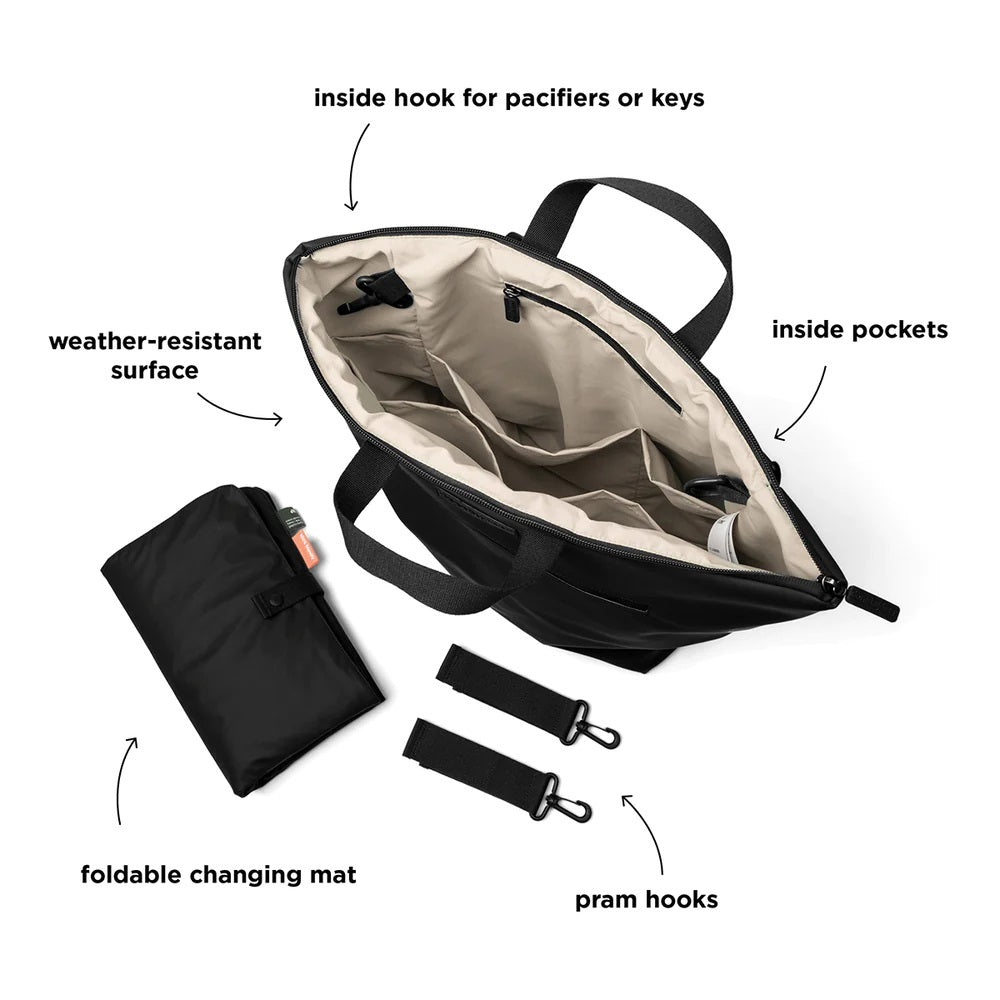 Done By Deer Changing Backpack Black