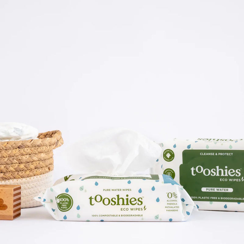 Tooshies Eco Pure Water Baby Wipes 70pk