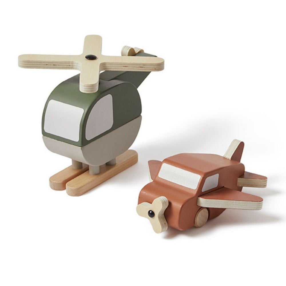 Flexa Wooden Helicopter And Plane