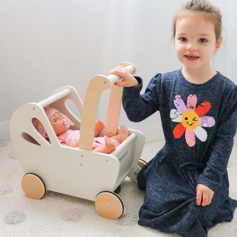 Moover Toys Essentials Dolls Pram Off White