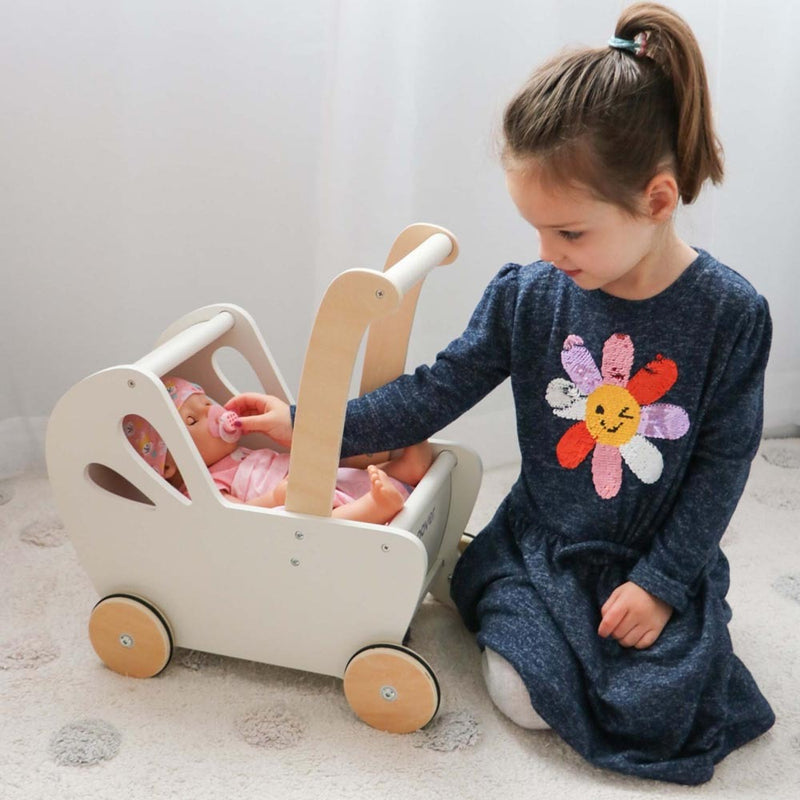 Moover Toys Essentials Dolls Pram Off White