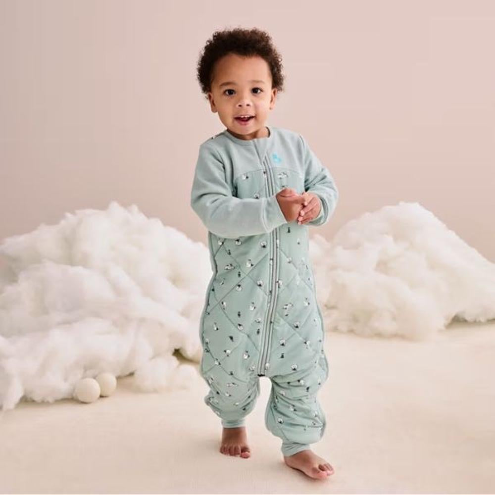 Love To Dream Organic Cotton Sleep Suit With Merino Wool 2.5 Tog Olive - Lamb's Best Friend