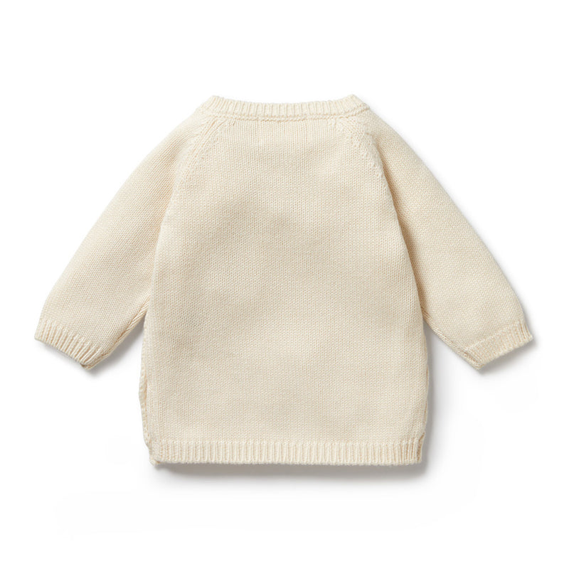 Wilson & Frenchy Ecru Knitted Pointelle Kimono Cardigan