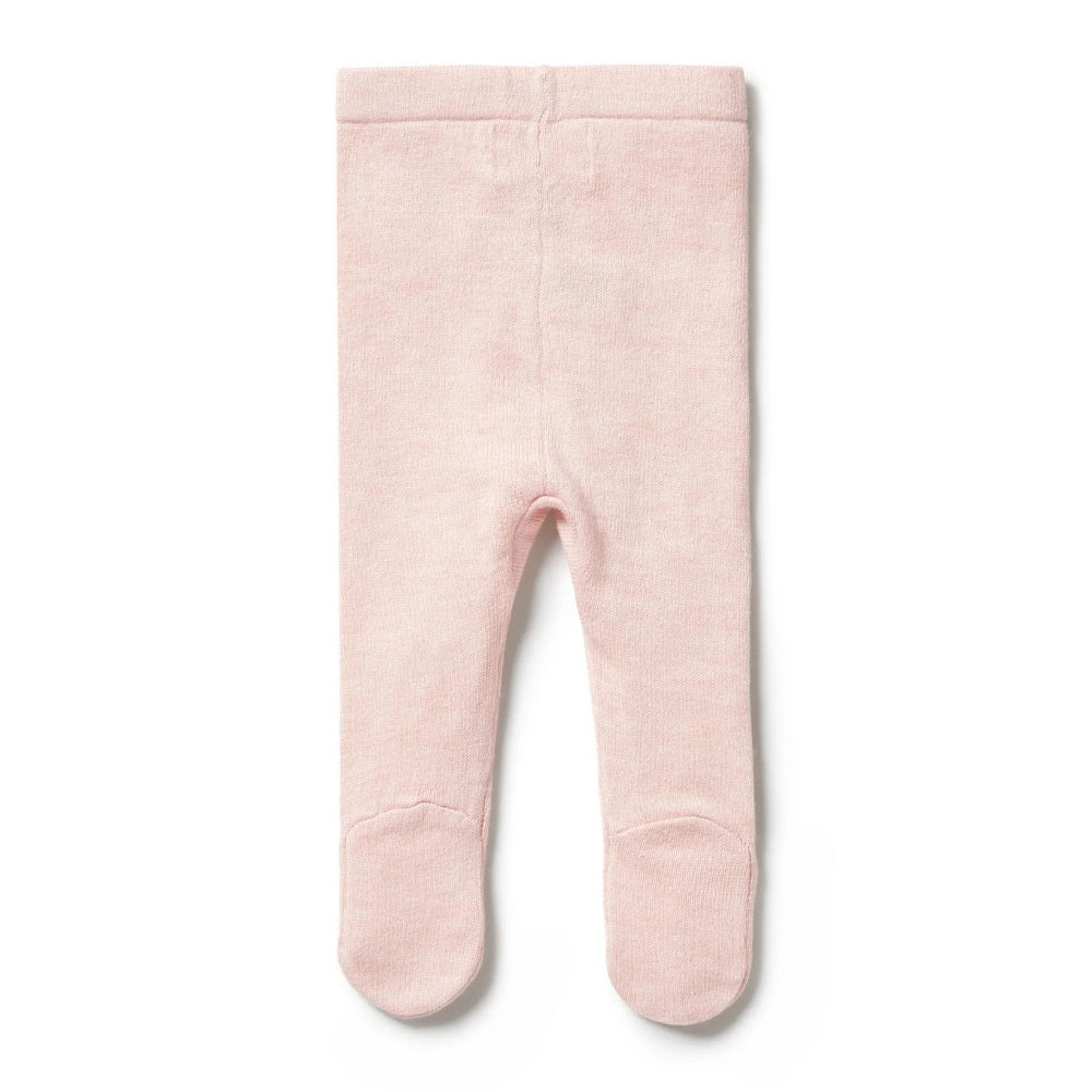 Wilson & Frenchy Pink Knitted Legging With Feet