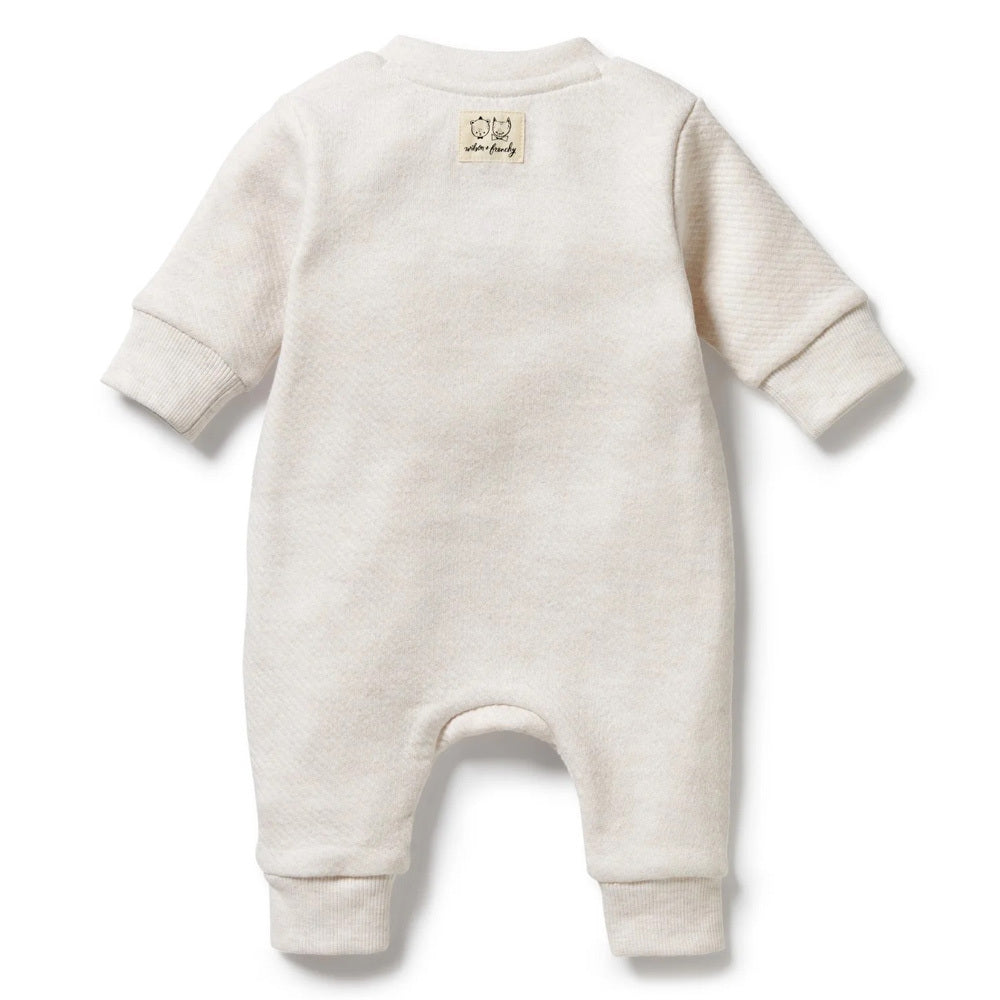 Wilson & Frenchy Oatmeal Organic Quilted Growsuit