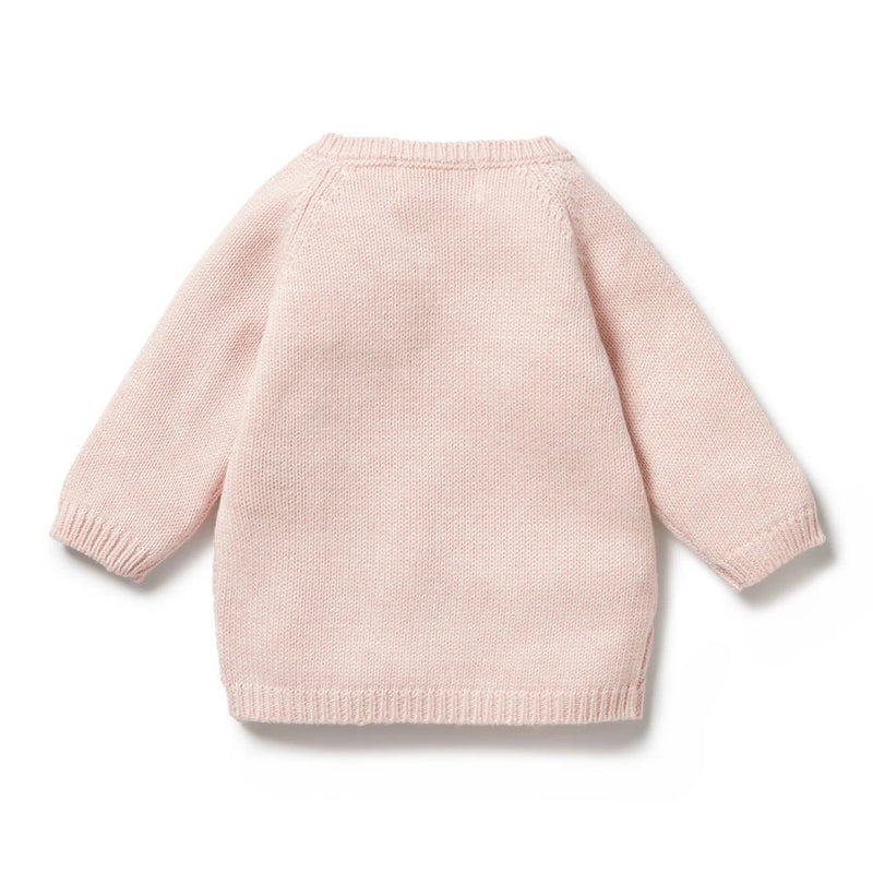 Wilson & Frenchy Pink Knitted Pointelle Kimono Cardigan