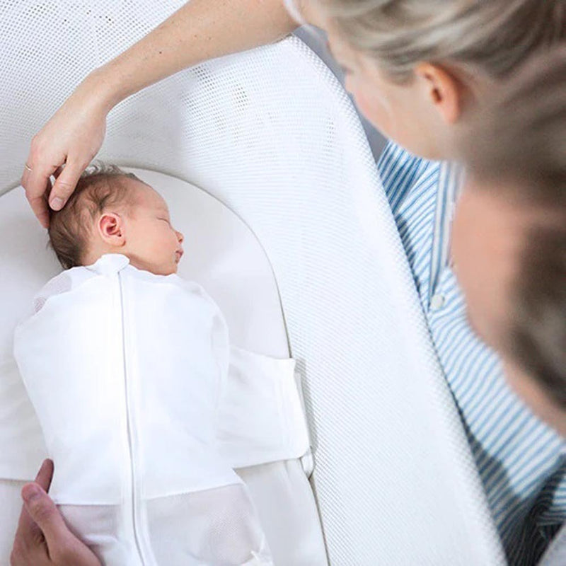 Snoo 100% Organic Cotton Baby Bassinet Fitted Sheet White
