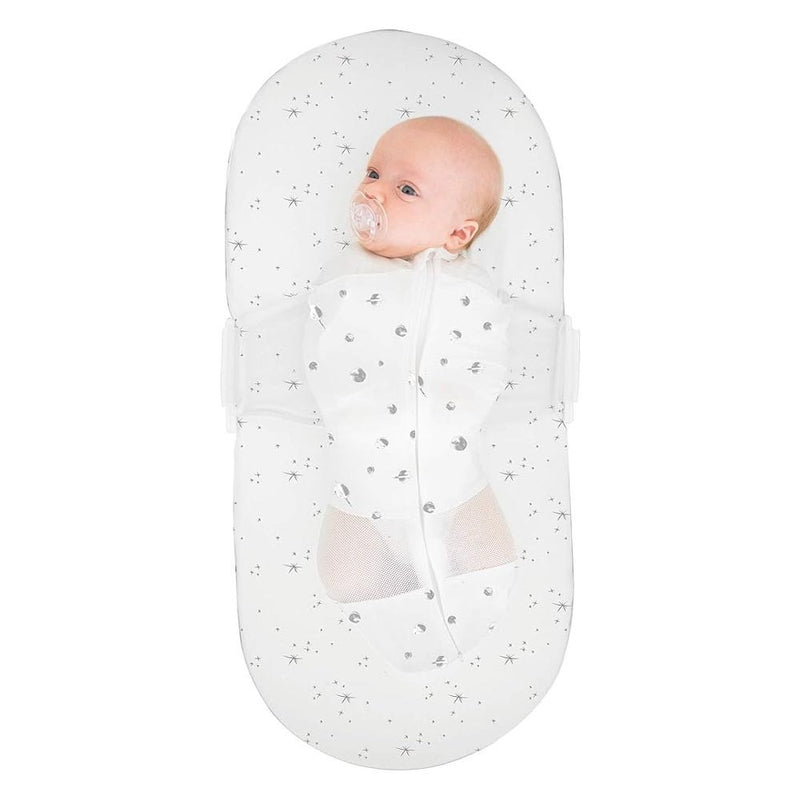 Snoo 100% Organic Cotton Baby Bassinet Fitted Sheet White Star