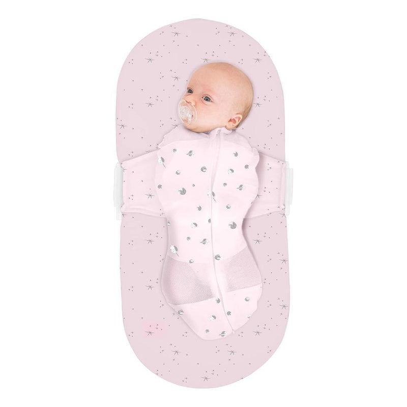 Snoo 100% Organic Cotton Baby Bassinet Fitted Sheet Pink Star