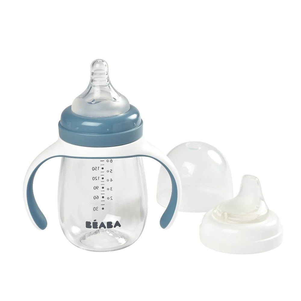 Beaba 2 In1 Bottle To Sippy Learning Cup 210ml