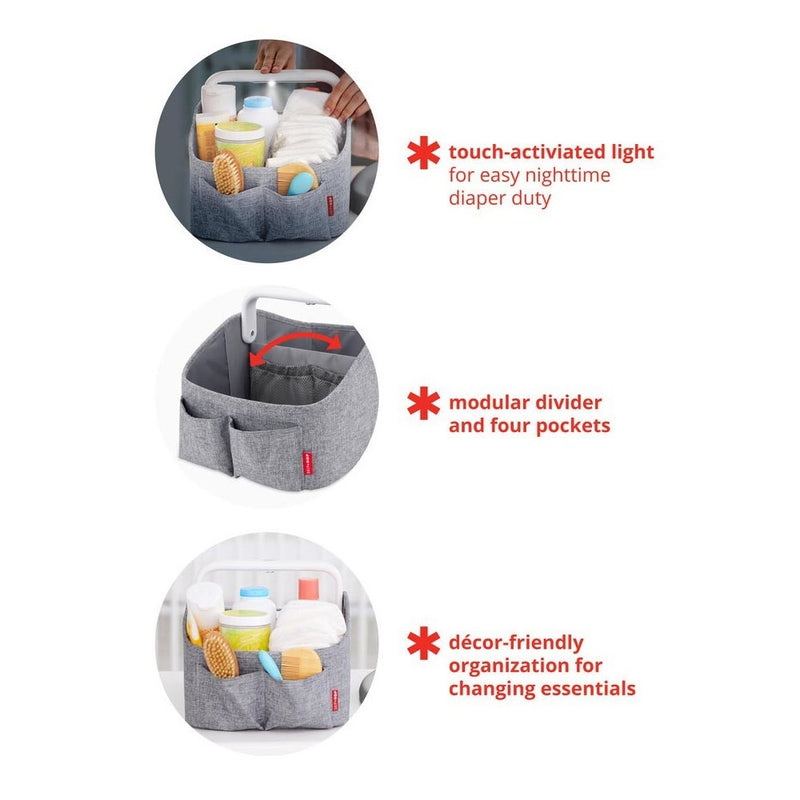 Skip Hop Light Up Diaper Caddy Oat