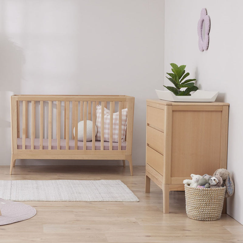 BabyRest Amara Cot + Dresser + Mattress