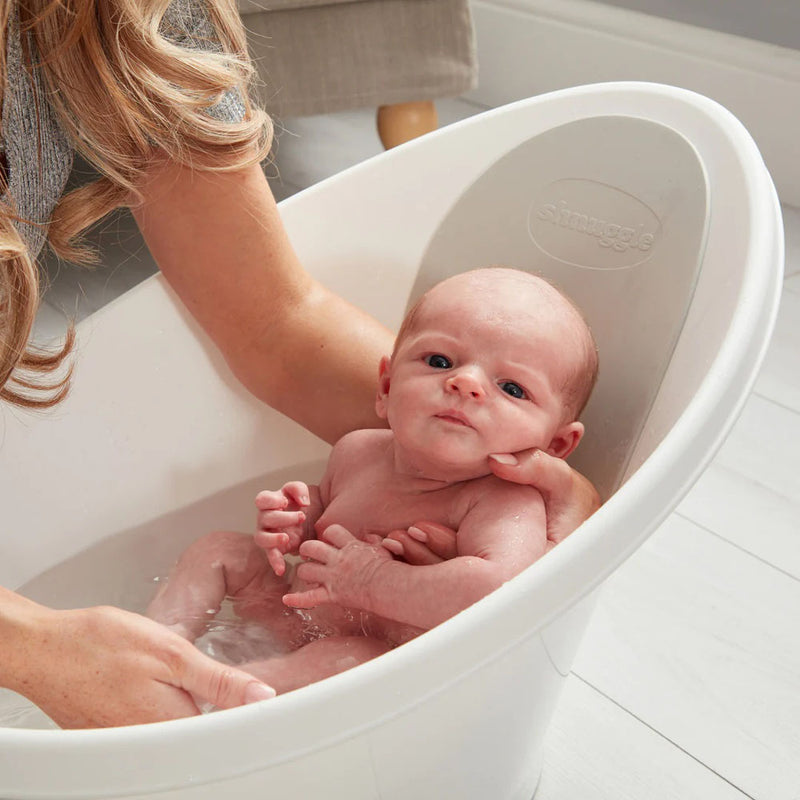 Shnuggle Baby Bath With Plug White/Grey