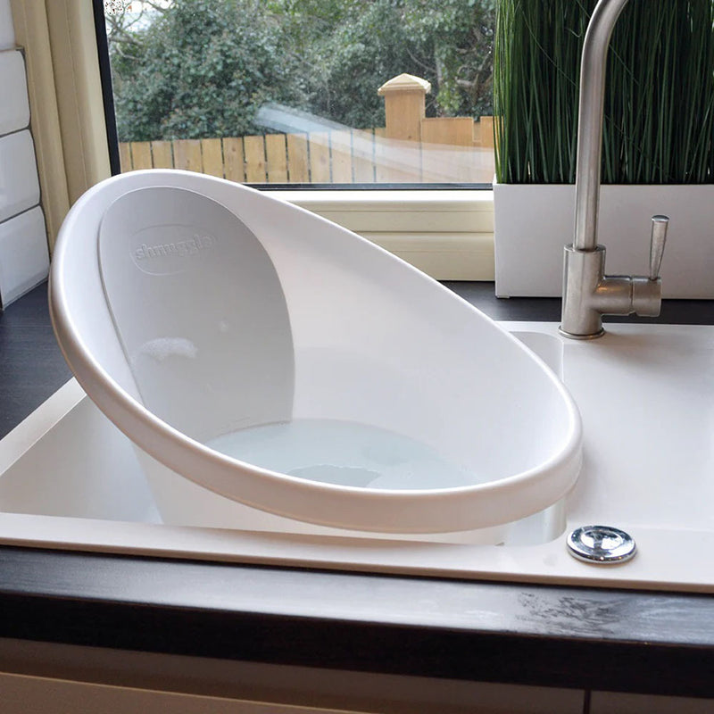 Shnuggle Baby Bath With Plug White/Grey