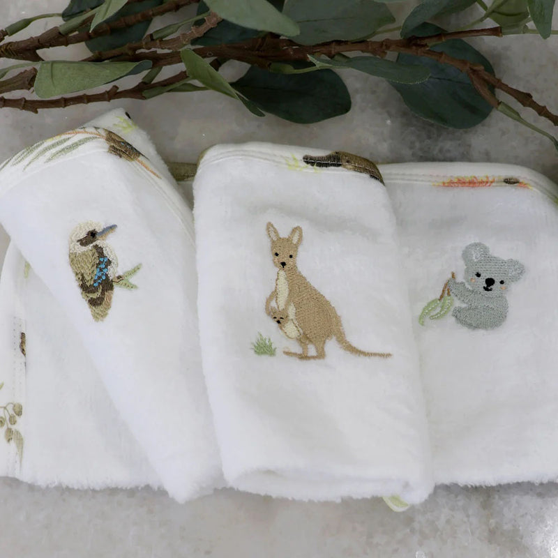 Bubba Blue Aussie 3pk Wash Cloths