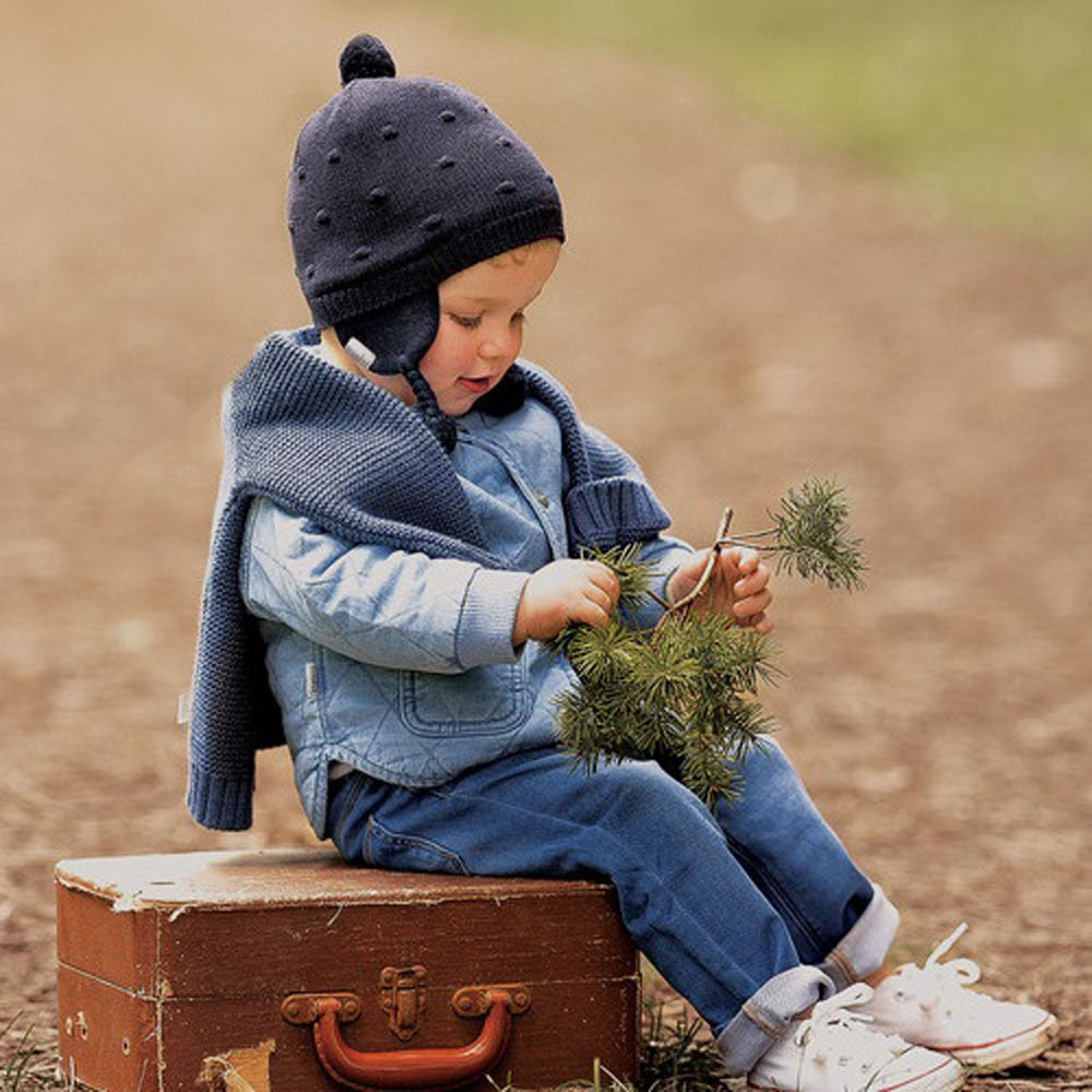 Toshi Organic Earmuff Beanie Popcorn/Ink