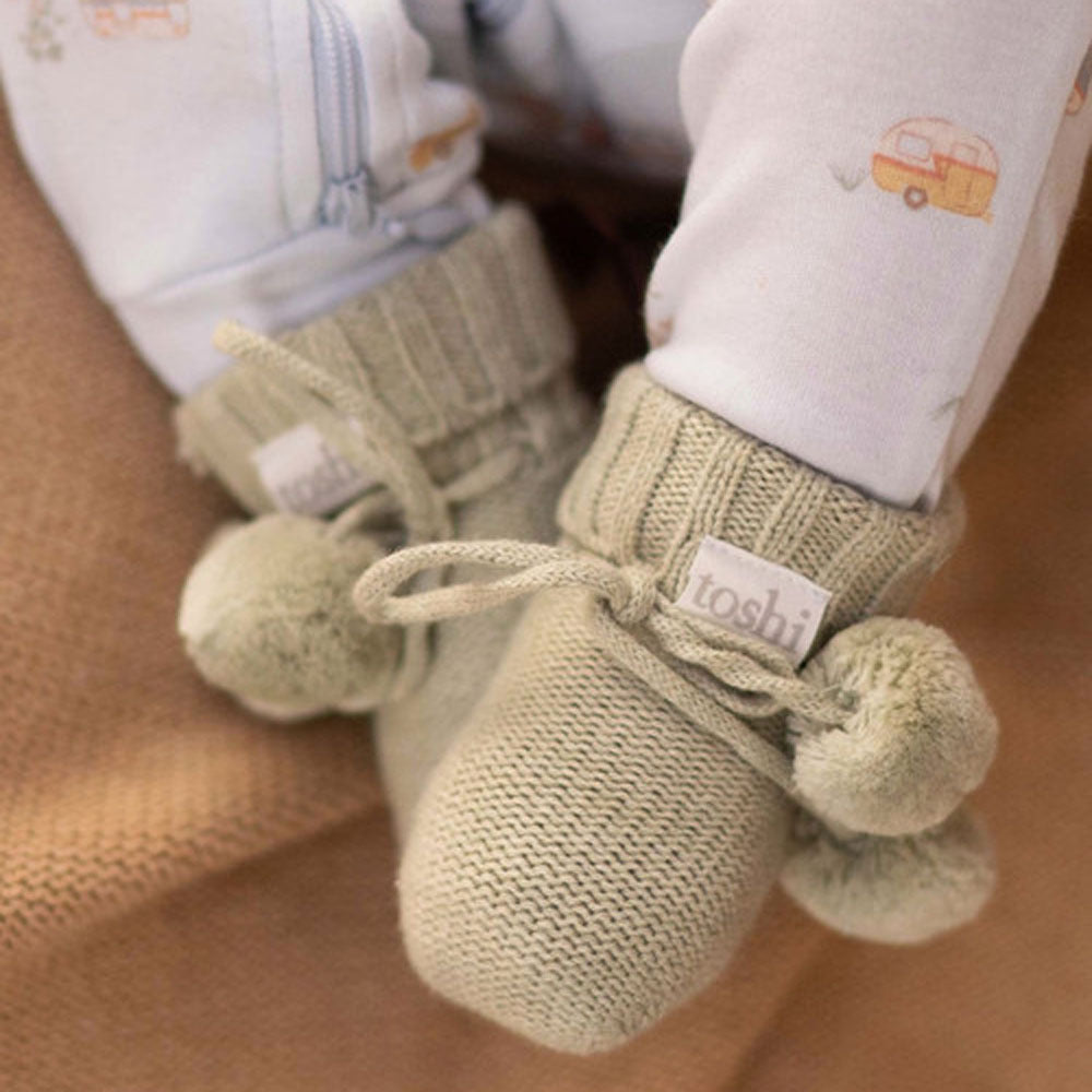 Toshi Organic Booties Marley/Mist