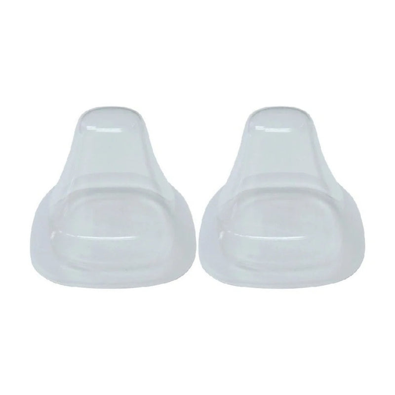 Two Hegen Transparent Cover 2pk, clear silicone covers from Hegen, are displayed side by side on a white background.