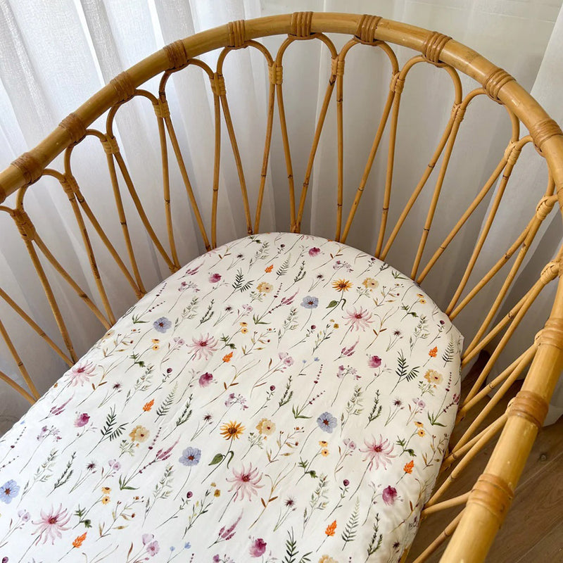Little Human Linen Waterproof Change Pad / Euro Bassinet Sheet 85x51
