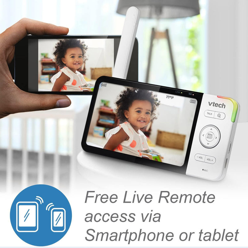 Vtech RM5764HDV2 2 Camera HD 5" Pan & Tilt Video Monitor With Remote Access
