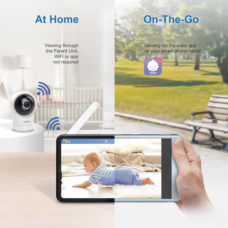 Vtech RM7764HDV2 2 Camera HD 7" Pan & Tilt Video Monitor With Remote Access