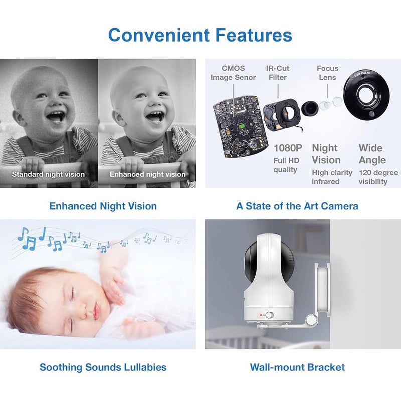 Vtech RM7764HDV2 2 Camera HD 7" Pan & Tilt Video Monitor With Remote Access