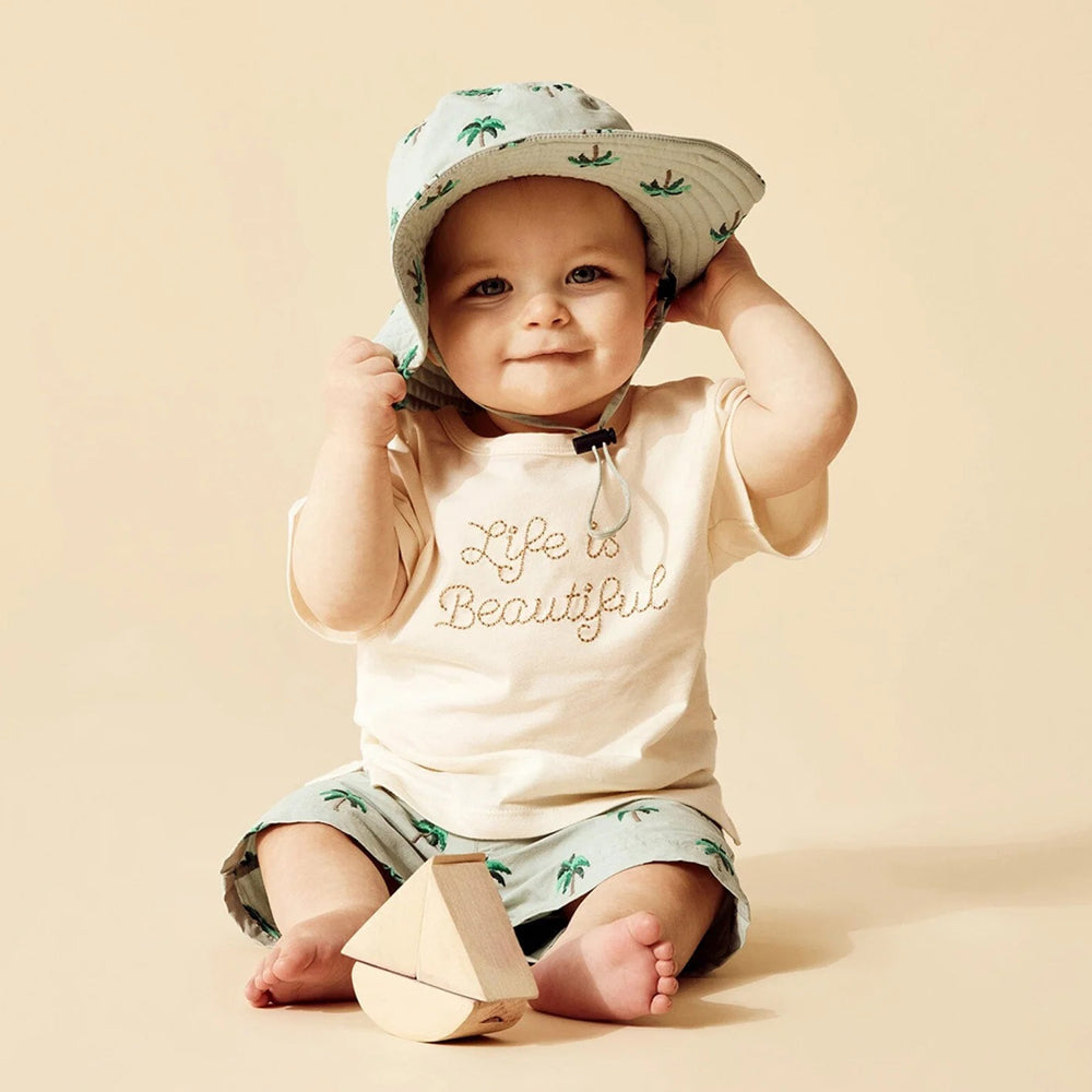 Wilson & Frenchy Life Is Beautiful Organic Bodysuit