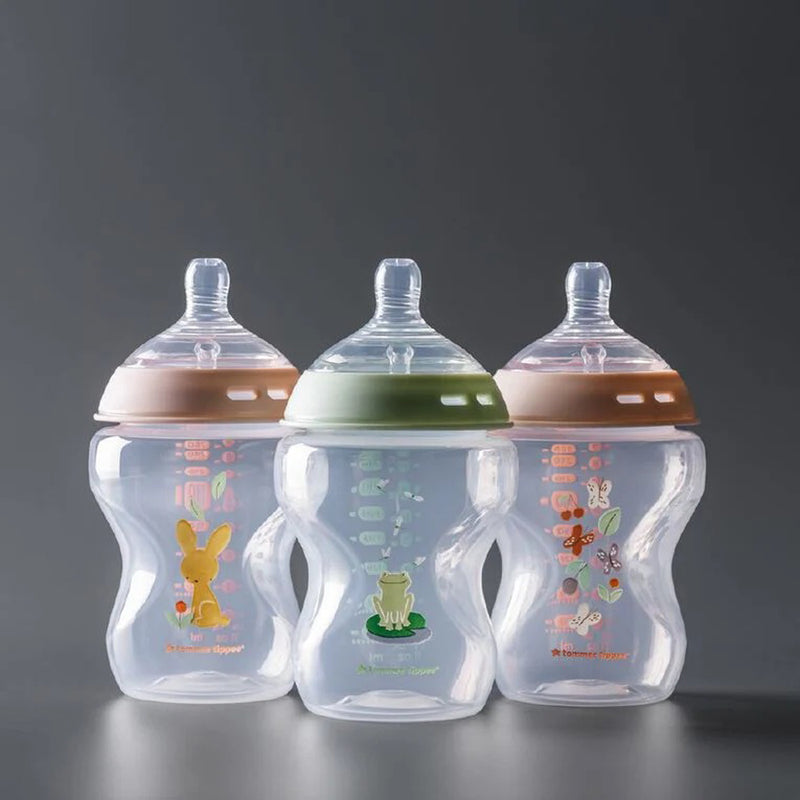 Tommee Tippee Natural Start 3x 260ml PP Bottles Girl