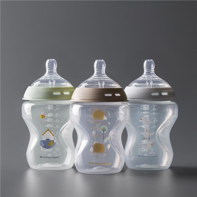 Tommee Tippee Natural Start 3x 260ml PP Bottles Boy