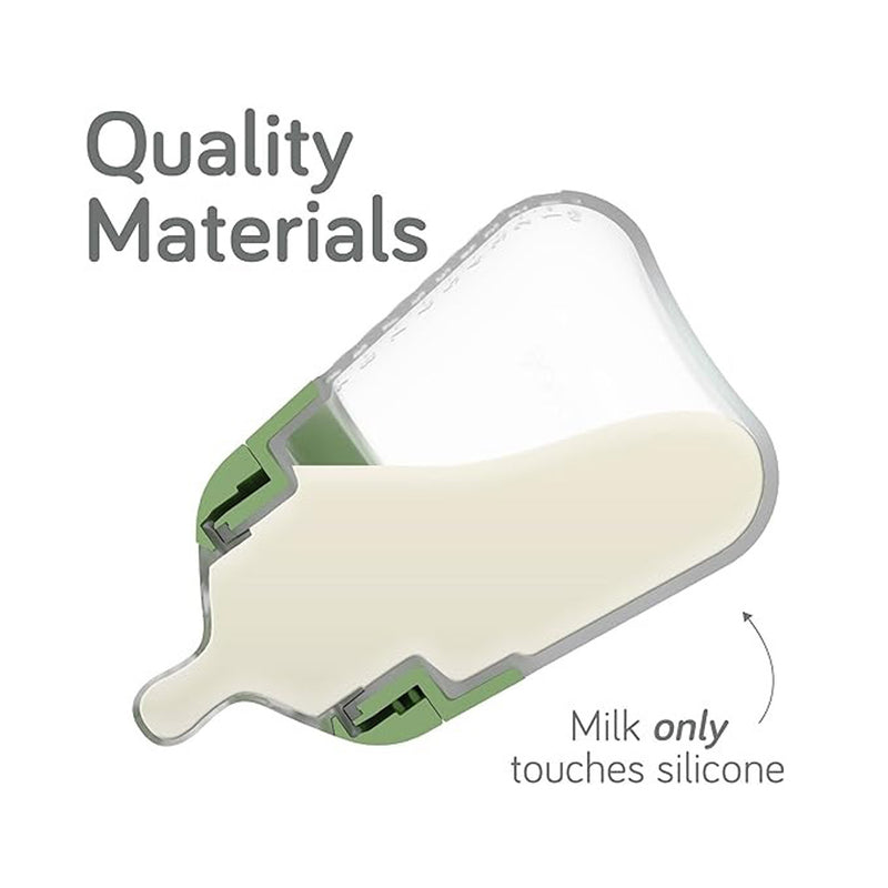 Nanobebe Flexy Silicone Feeding Set Sage
