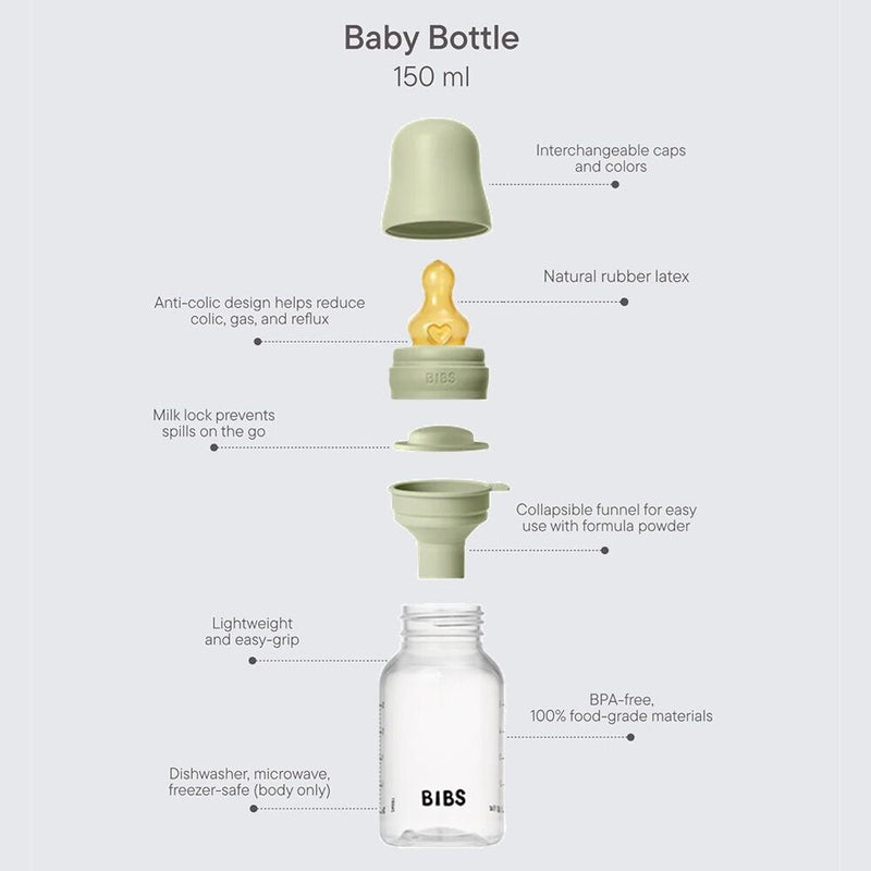 Bibs Dummies Latex Baby Bottles 150ml