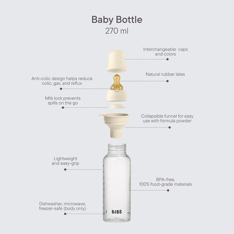Bibs Dummies Latex Baby Bottles 270ml