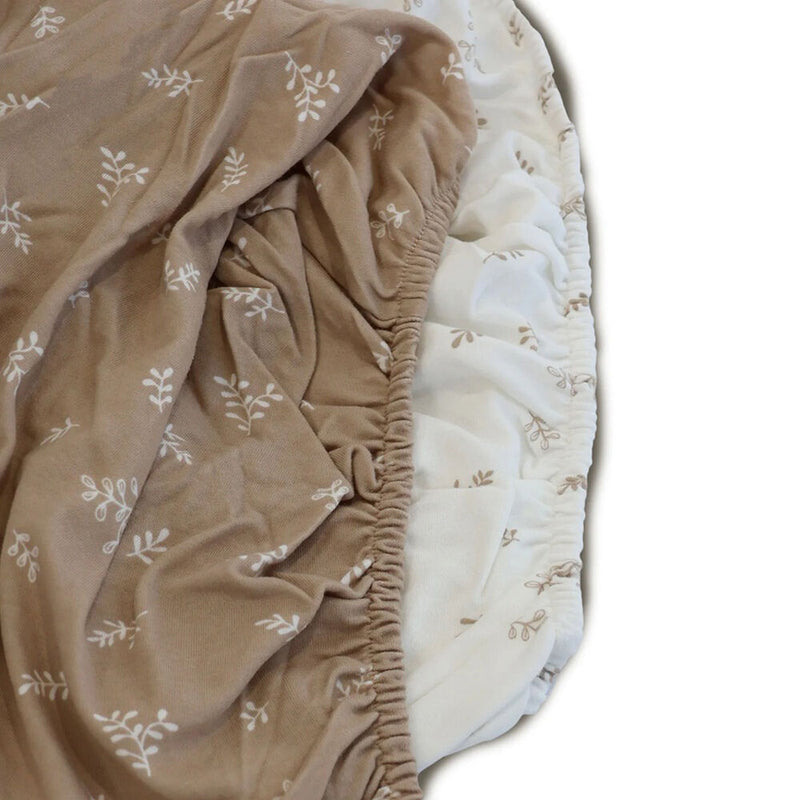 Bubba Blue Organic Chestnut 2pk Cot Fitted Sheets