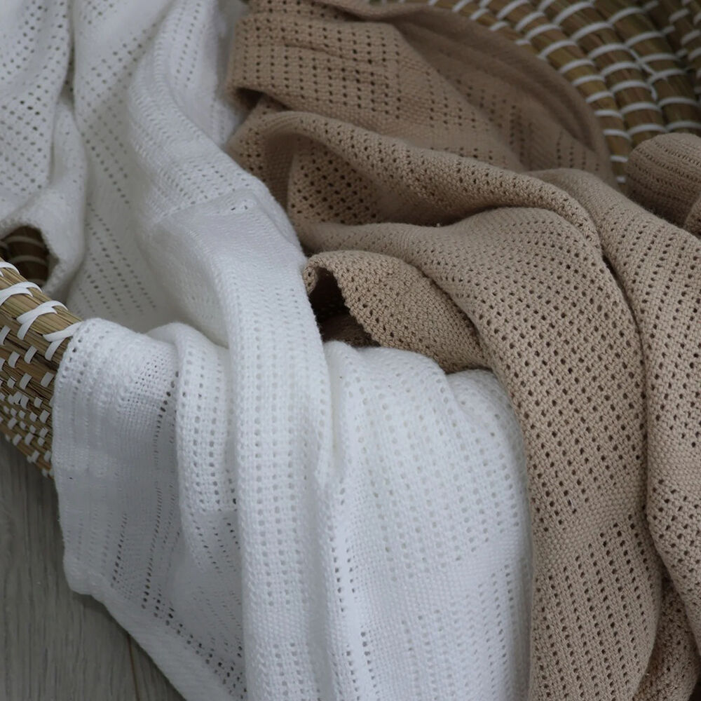 Bubba Blue Organic Chestnut 2pk Cellular Blankets