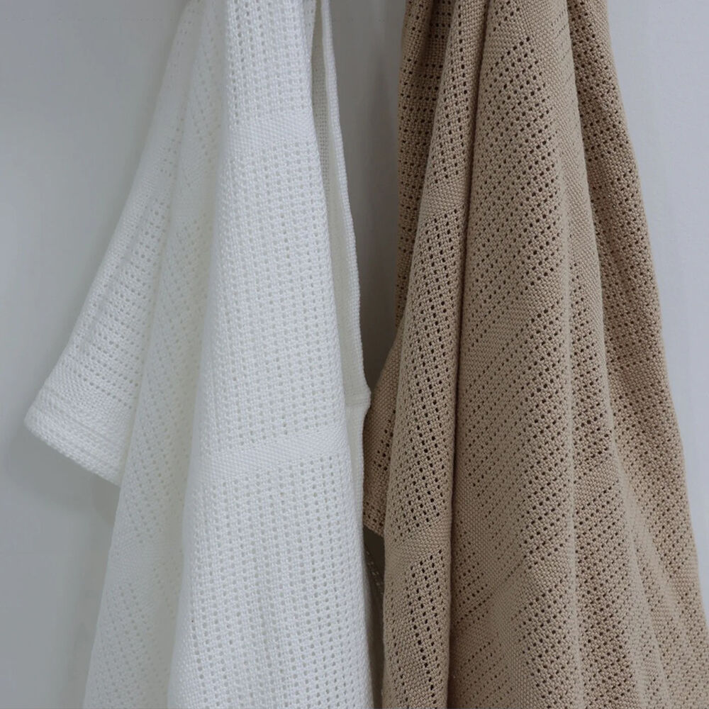 Bubba Blue Organic Chestnut 2pk Cellular Blankets