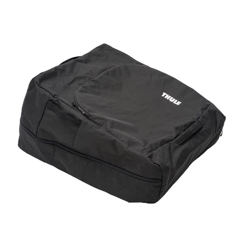 The Thule Chariot Travel Bag, a black rectangular padded bag with a zipper and carrying handle, is shown on a white background.
