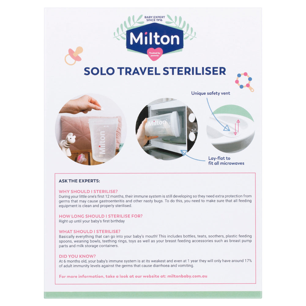 Milton Solo Travel Steriliser White