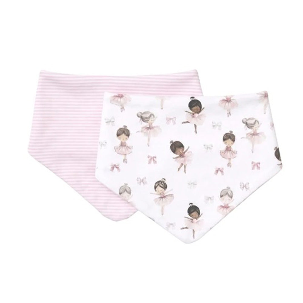 All4Ella Bandana Bibs 2pk Ballerina