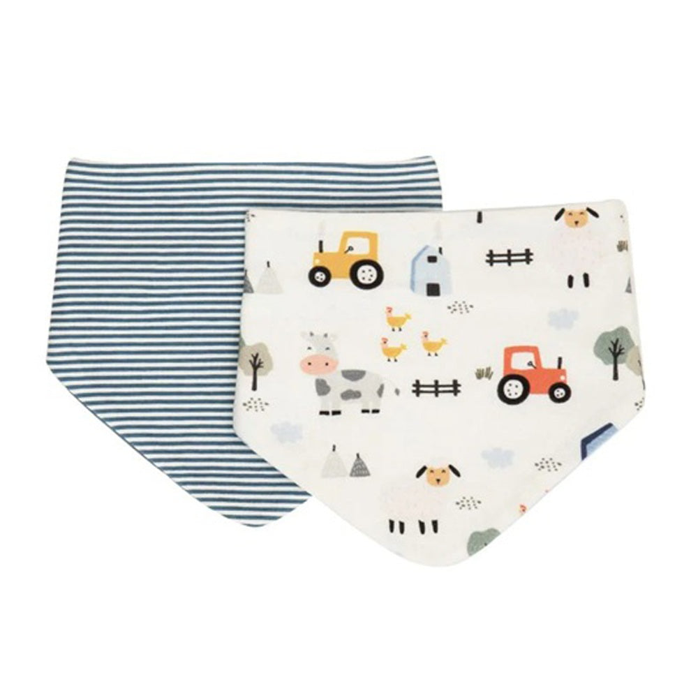 All4Ella Bandana Bibs 2pk Barnyard