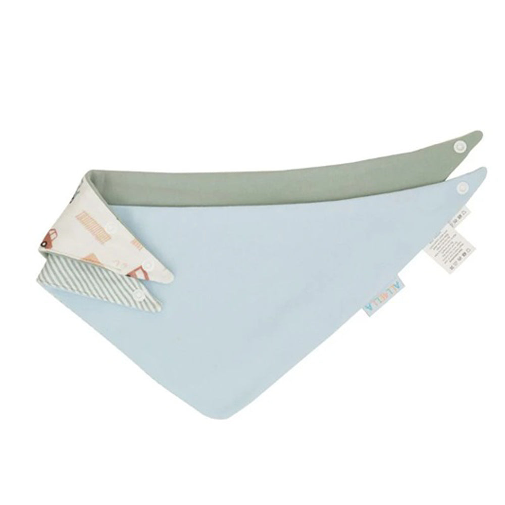 All4Ella Bandana Bibs 2pk Blue Trucks