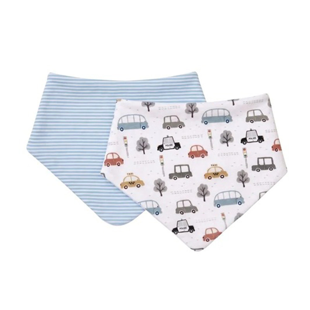 All4Ella Bandana Bibs 2pk City Patrol