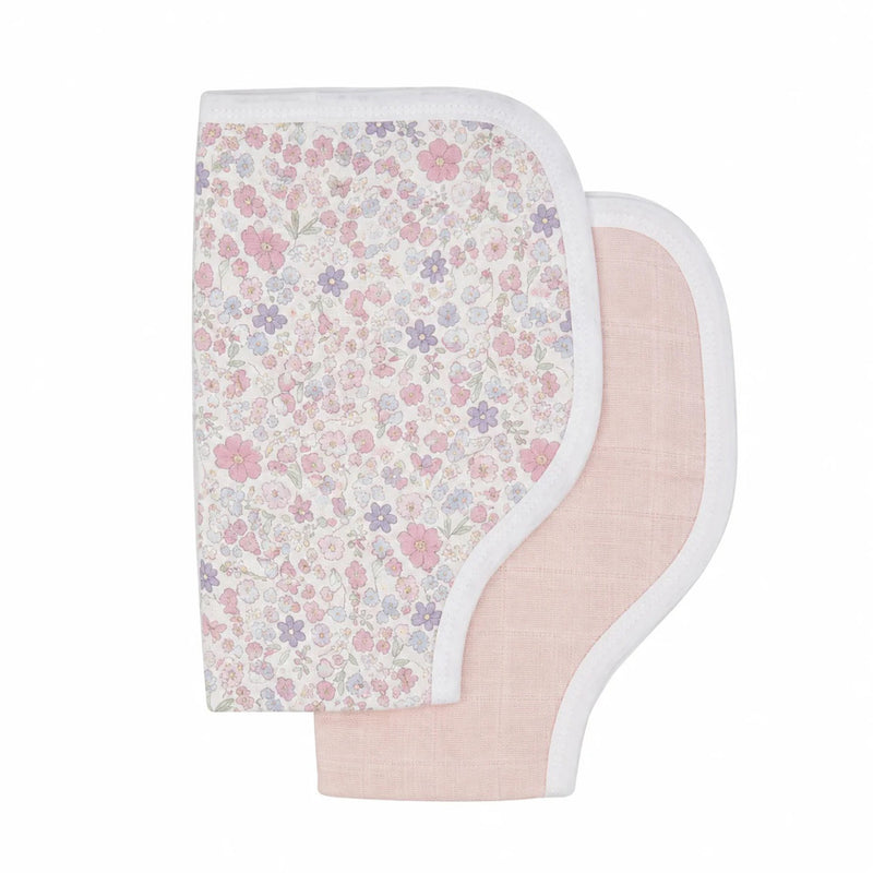 All4Ella Burp Cloth 2pk Blossom