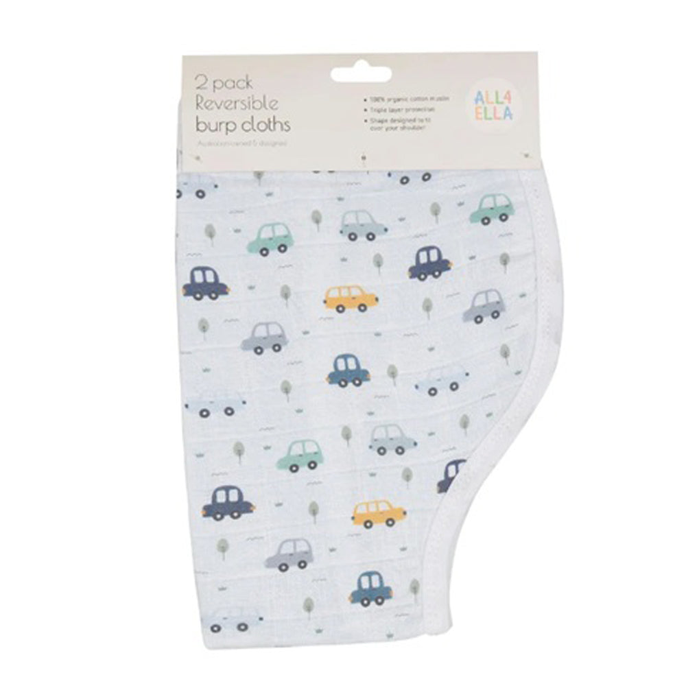 All4Ella Burp Cloths 2pk Beep Beep
