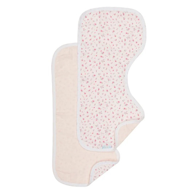All4Ella Burp Cloths 2pk Pink Petals