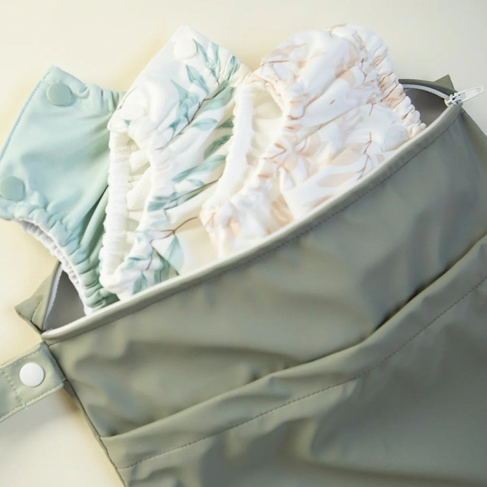 All4Ella Large Recycled Wet Bag Sage