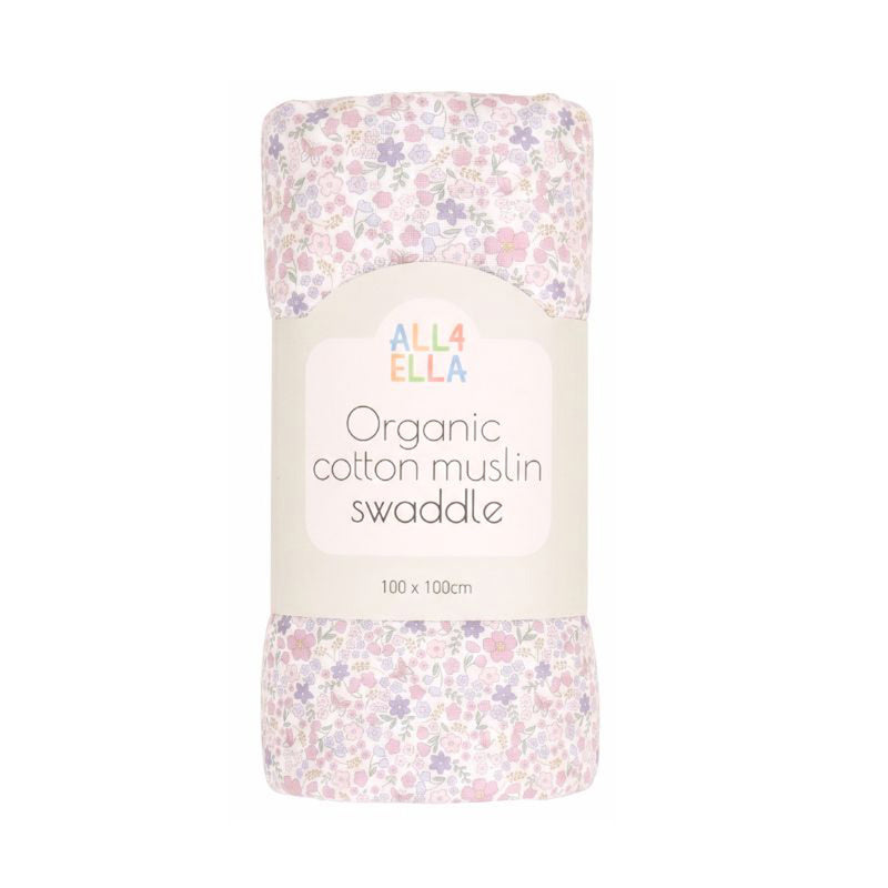 All4Ella Muslin Swaddle Blossom