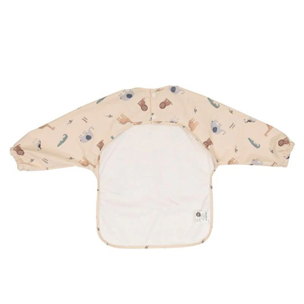 All4Ella Recycled Long Sleeve Bib Wild Animals