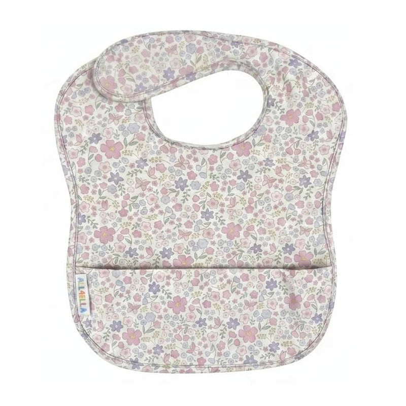 All4Ella Recycled Pouch Bib Blossom