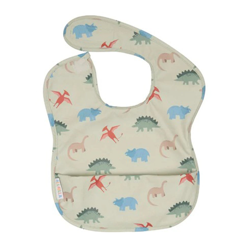 All4Ella Recycled Pouch Bib Dinosaurs