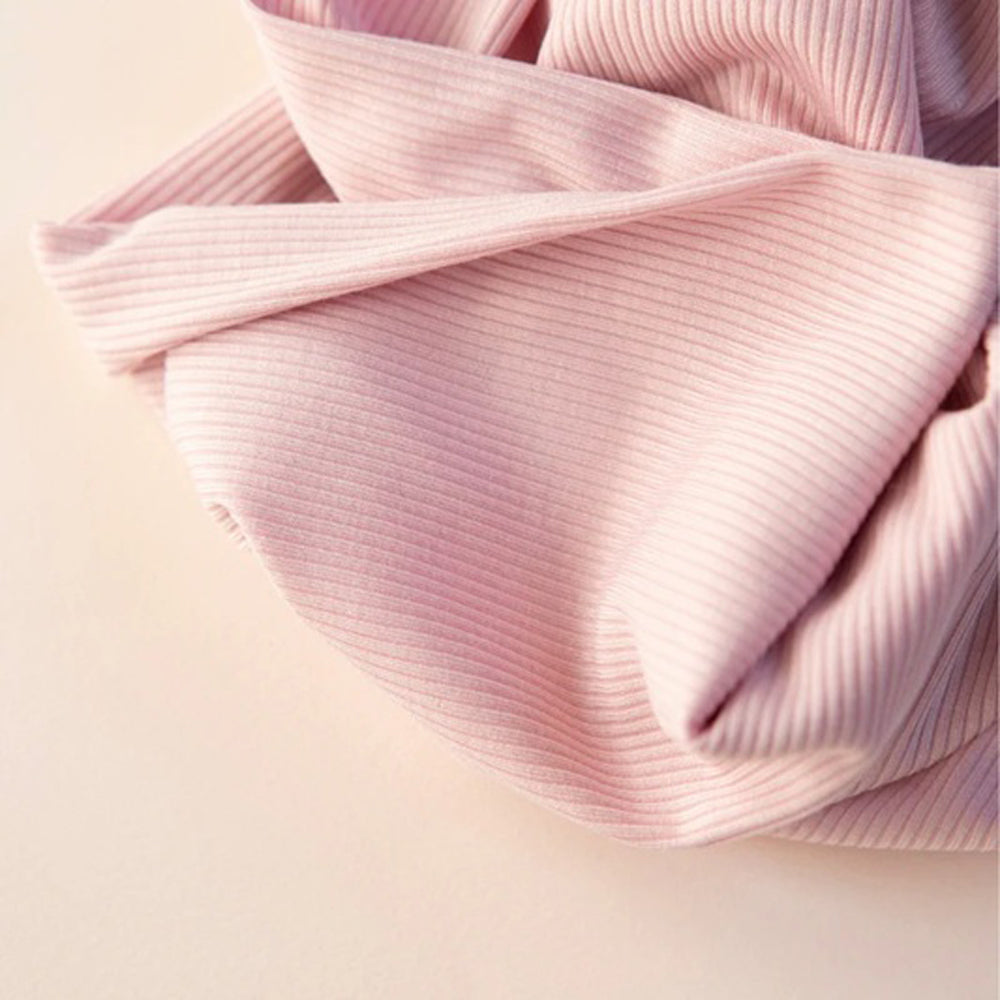 All4Ella Ribbed Jersey Swaddles 2pk Pink & Grey